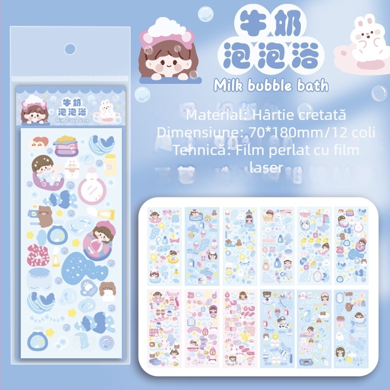 Set de Stickere Goo Card – Stickere pentru planner în stil coreean, tăiate cu laser, drăguțe, modele de înaltă calitate