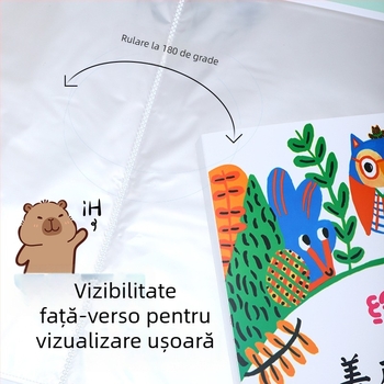 Portofoliu A3 pentru elevi – lucrări de artă, postere și fișe de examen