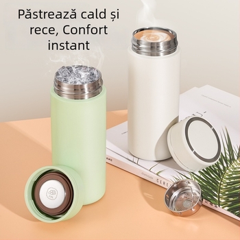 Cană termoizolantă compactă pentru femei, recipient mini portabil din oțel inoxidabil 316L