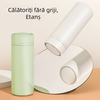 Cană termoizolantă compactă pentru femei, recipient mini portabil din oțel inoxidabil 316L