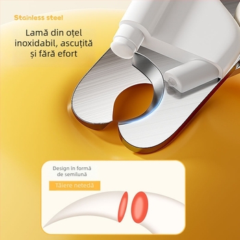 Clește de unghii pentru pisici și câini cu lumină, instrument de tăiat unghiile pentru animale de companie, pentru începători, ghid pentru linia de sânge
