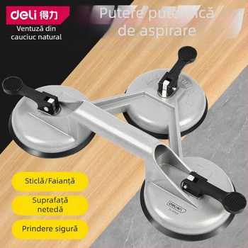 Ventuză din sticlă puternică pentru montajul plăcilor — plăci de podea și plăci auto, unealtă cu gheare simple/duble/triple