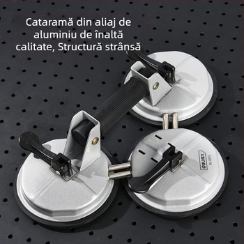 Ventuză din sticlă puternică pentru montajul plăcilor — plăci de podea și plăci auto, unealtă cu gheare simple/duble/triple