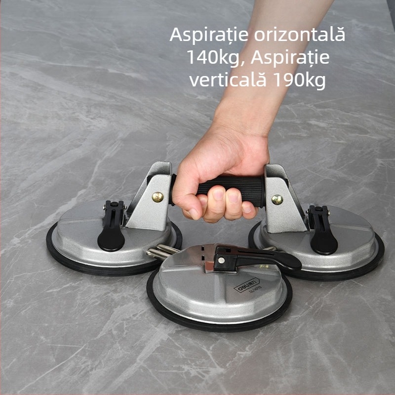 Ventuză din sticlă puternică pentru montajul plăcilor — plăci de podea și plăci auto, unealtă cu gheare simple/duble/triple