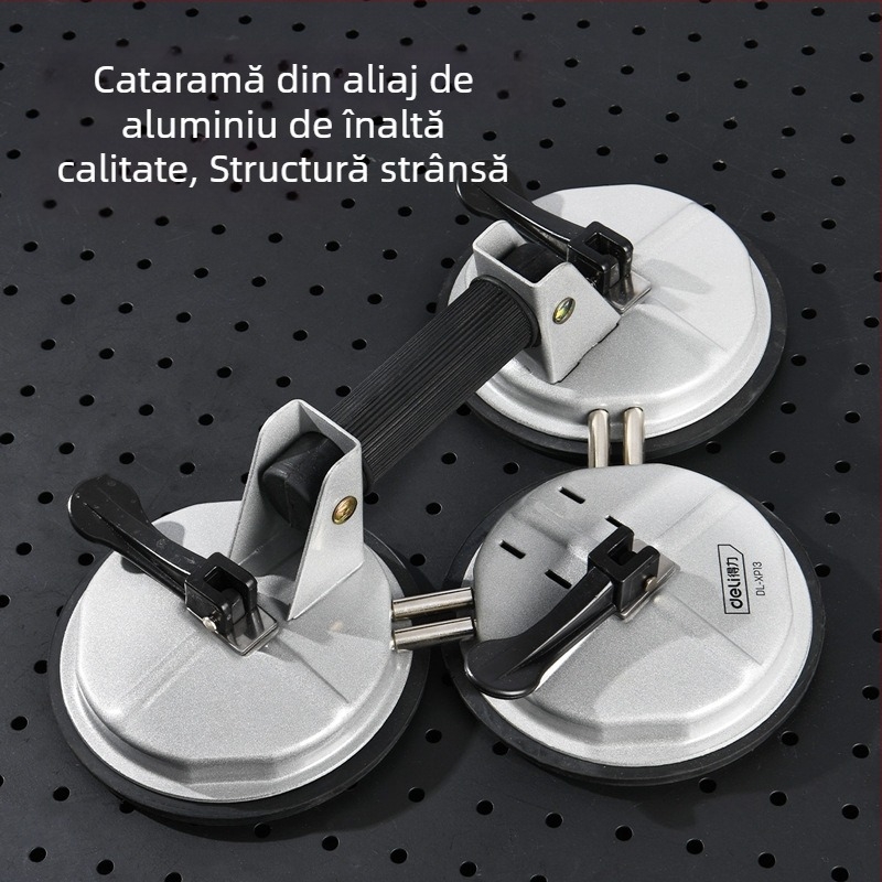 Ventuză din sticlă puternică pentru montajul plăcilor — plăci de podea și plăci auto, unealtă cu gheare simple/duble/triple