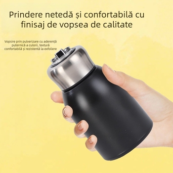 Termos din oțel inoxidabil 316, mini, design drăguț, pentru elevi, portabil, pentru exterior