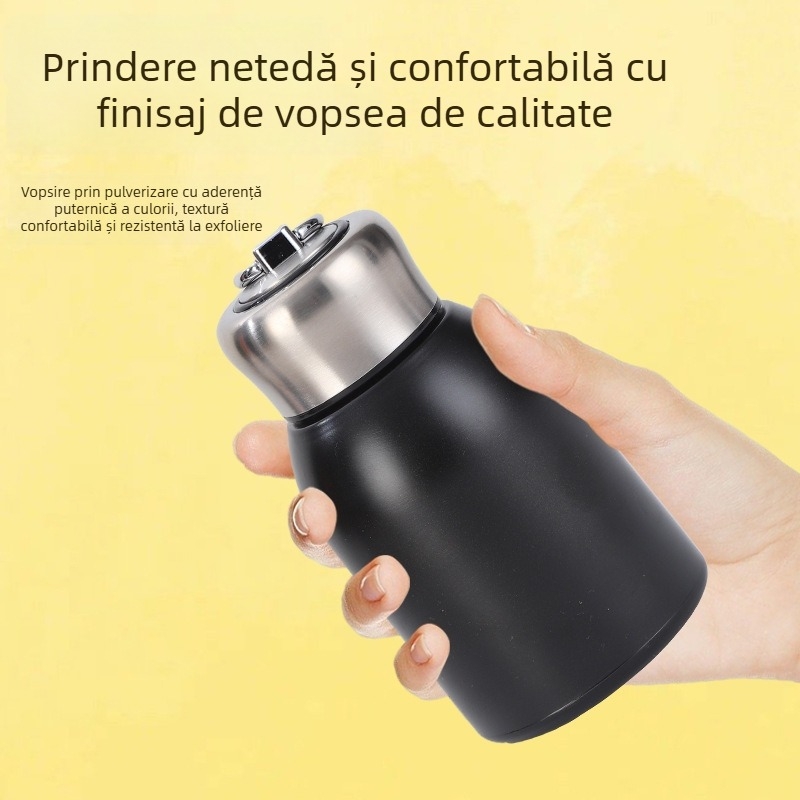 Termos din oțel inoxidabil 316, mini, design drăguț, pentru elevi, portabil, pentru exterior