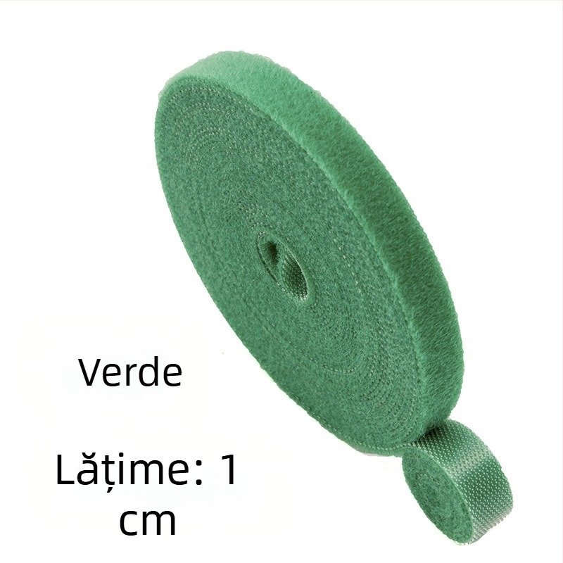 Bandă Velcro autoadezivă, cu două fețe, pentru cabluri optice și de date