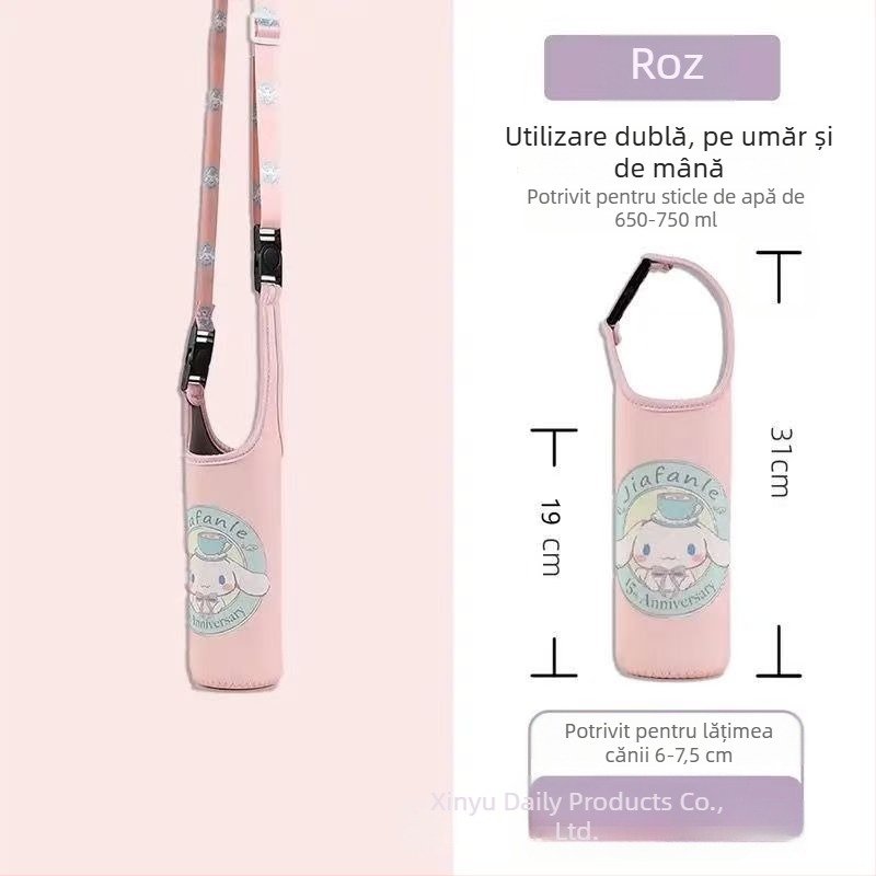 Husă izolantă pentru cană cu curea crossbody