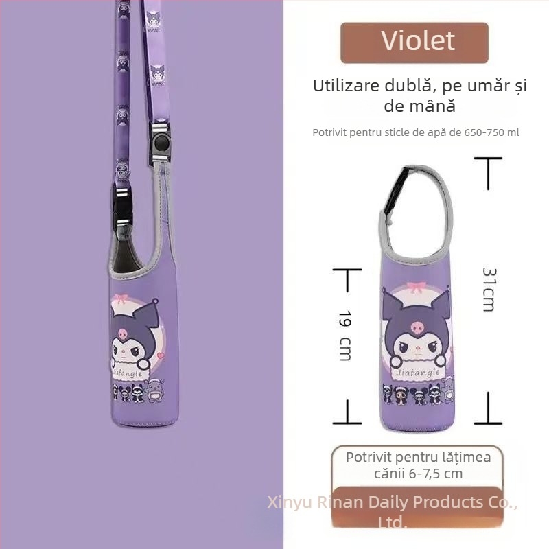 Husă izolantă pentru cană cu curea crossbody