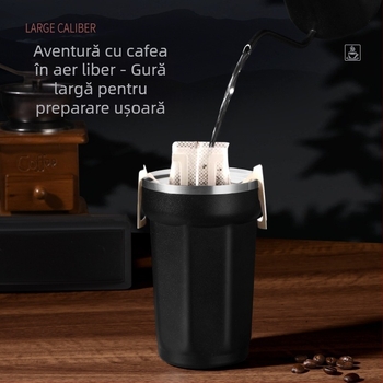 Cana auto izolată prin vid, interior 304 oțel inoxidabil, exterior 201 oțel inoxidabil, cană portabilă de călătorie cu logo personalizabil