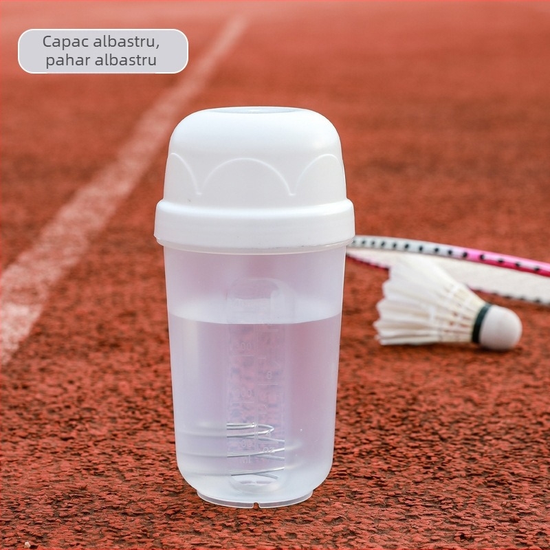 Cana shaker de 500 ml, design color complet – pentru pudra proteică și milkshake, recipient de amestec, plastic imprimabil cu logo