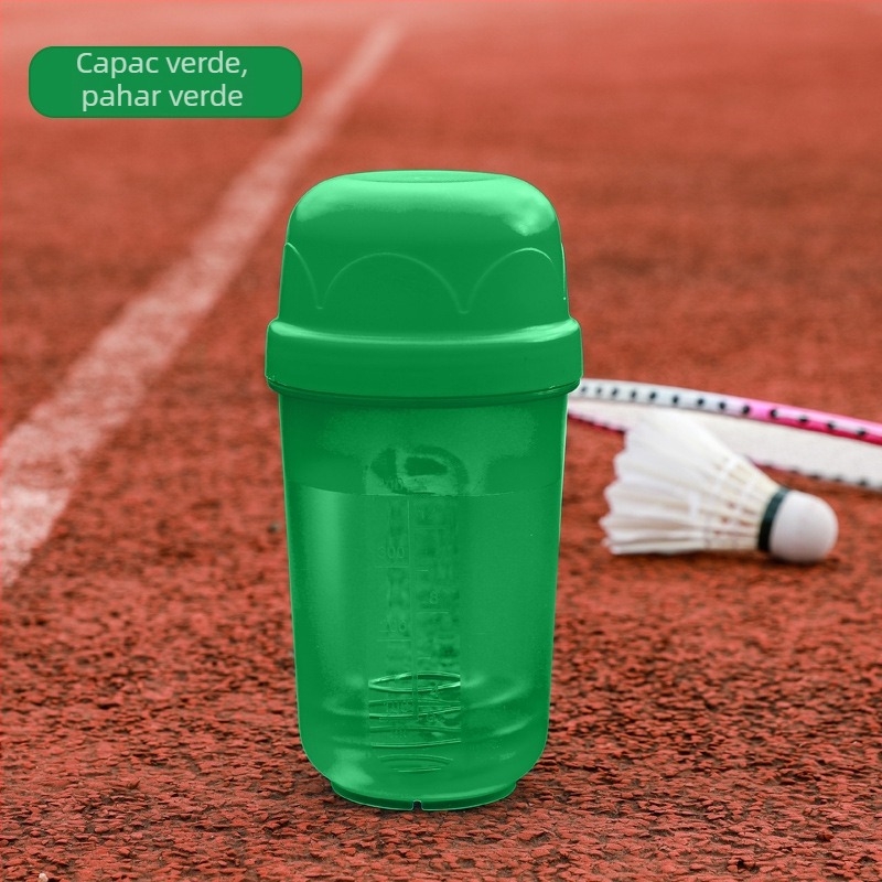 Cana shaker de 500 ml, design color complet – pentru pudra proteică și milkshake, recipient de amestec, plastic imprimabil cu logo