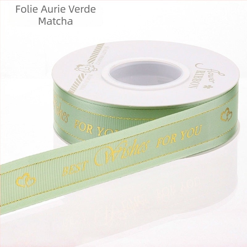 Panglică satin decorativă pentru ambalarea buchetelor și cadourilor, potrivită pentru flori și cutii de prăjituri