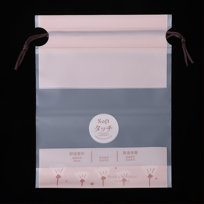 Pungi din plastic matate, cu sigiliu auto, pentru haine, lenjerie, șosete și ambalare Ice Sleeve; capacitate mare, îngroșate, protejate împotriva prafului
