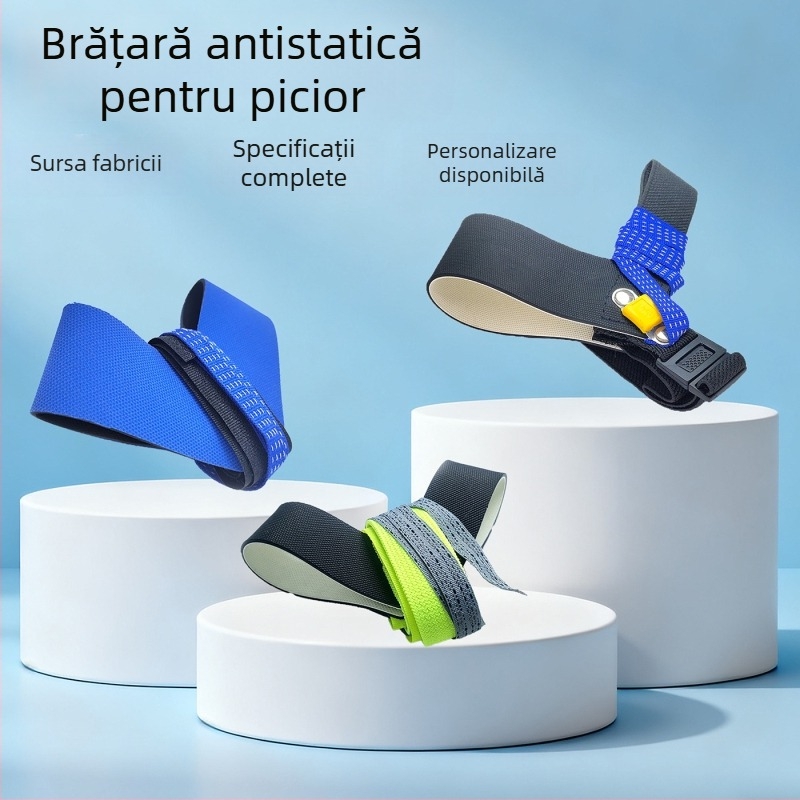 Curea de gleznă anti-statică, din cauciuc, pentru producția de electronice