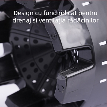 Ghiveci special pentru cultivarea afinei, din plastic, rășină îngroșată, pătrat, controlul rădăcinilor, respirabil, pentru plante verzi și flori, disponibil în dimensiuni mari, medii și mici.