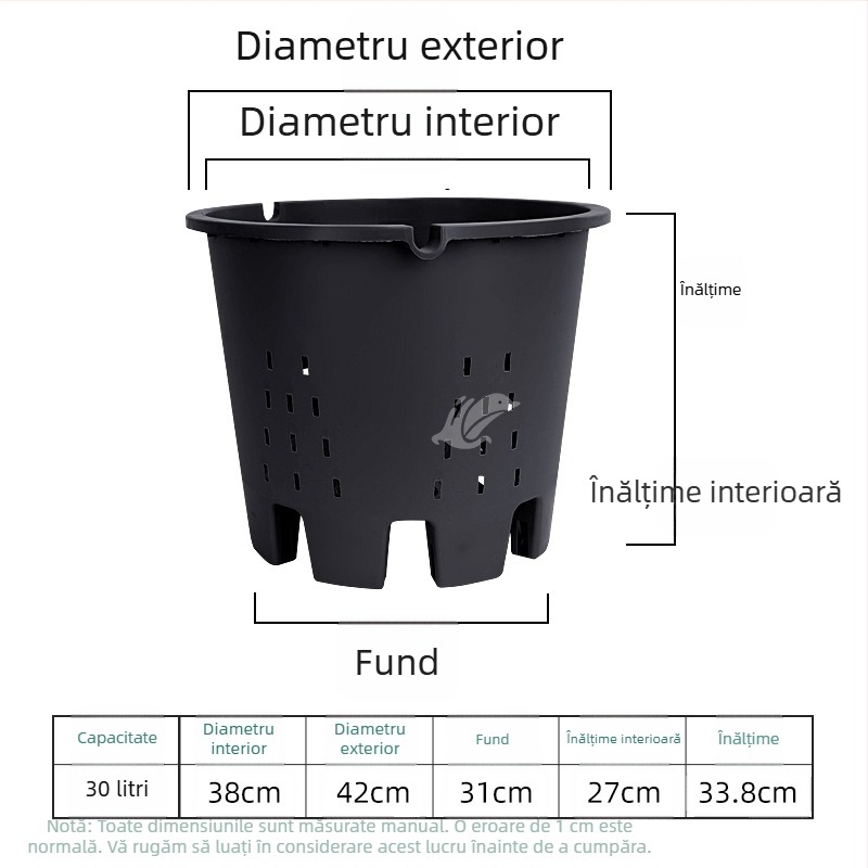 Ghiveci special pentru cultivarea afinei, din plastic, rășină îngroșată, pătrat, controlul rădăcinilor, respirabil, pentru plante verzi și flori, disponibil în dimensiuni mari, medii și mici.