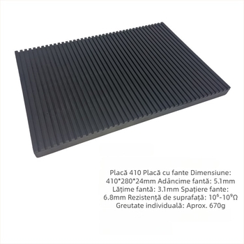 Placă cu slot anti-static din PP pentru rack PCB turnover, cu suporturi superioare și inferioare ale plăcilor (ES-350)