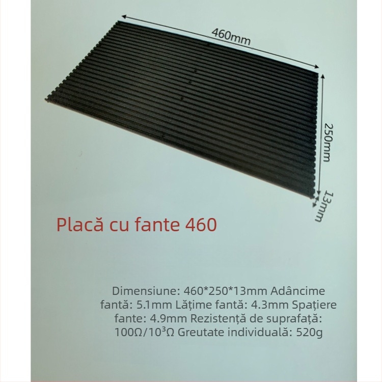 Placă cu slot anti-static din PP pentru rack PCB turnover, cu suporturi superioare și inferioare ale plăcilor (ES-350)