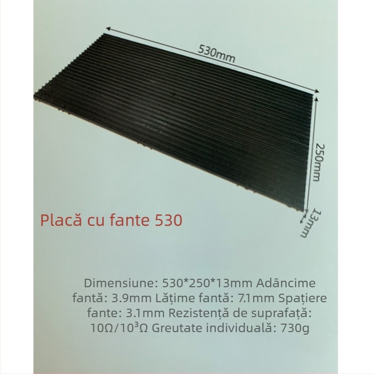 Placă cu slot anti-static din PP pentru rack PCB turnover, cu suporturi superioare și inferioare ale plăcilor (ES-350)