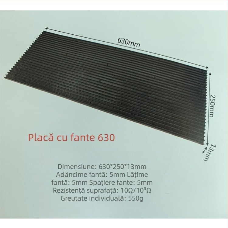 Placă cu slot anti-static din PP pentru rack PCB turnover, cu suporturi superioare și inferioare ale plăcilor (ES-350)