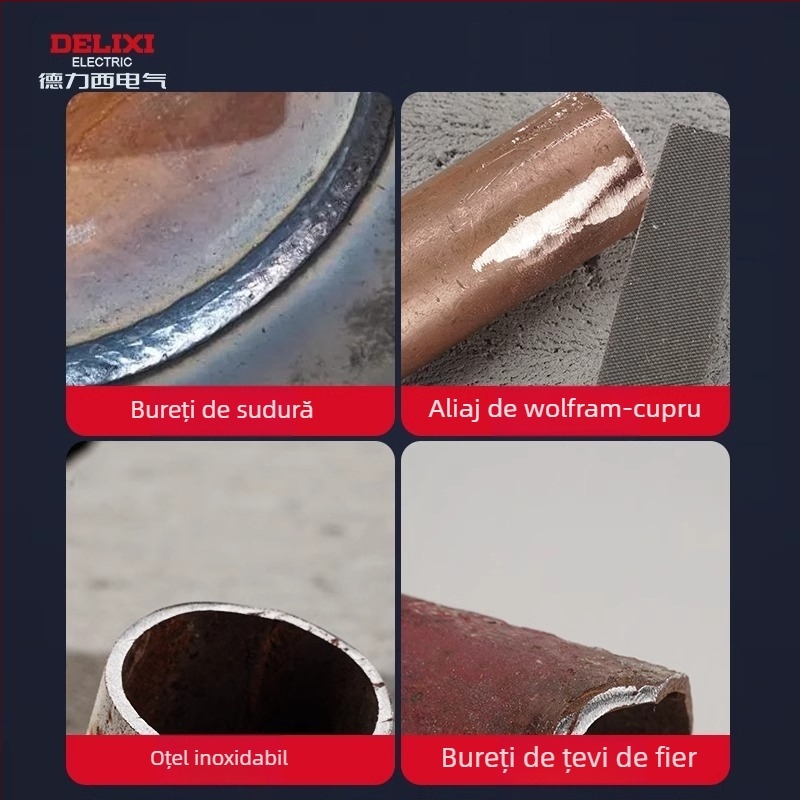 Delixi Set pilă rotundă pentru metal și lemn – unelte de șlefuire din oțel de înalt carbon