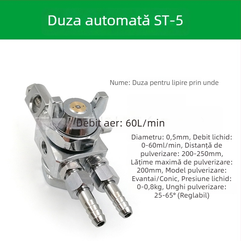 Duză ST-6 pentru pistol de pulverizare automat pentru vopsire; duză pneumatică ST-5 cu atomizare înaltă pentru mașină de blistere și lipire cu valuri