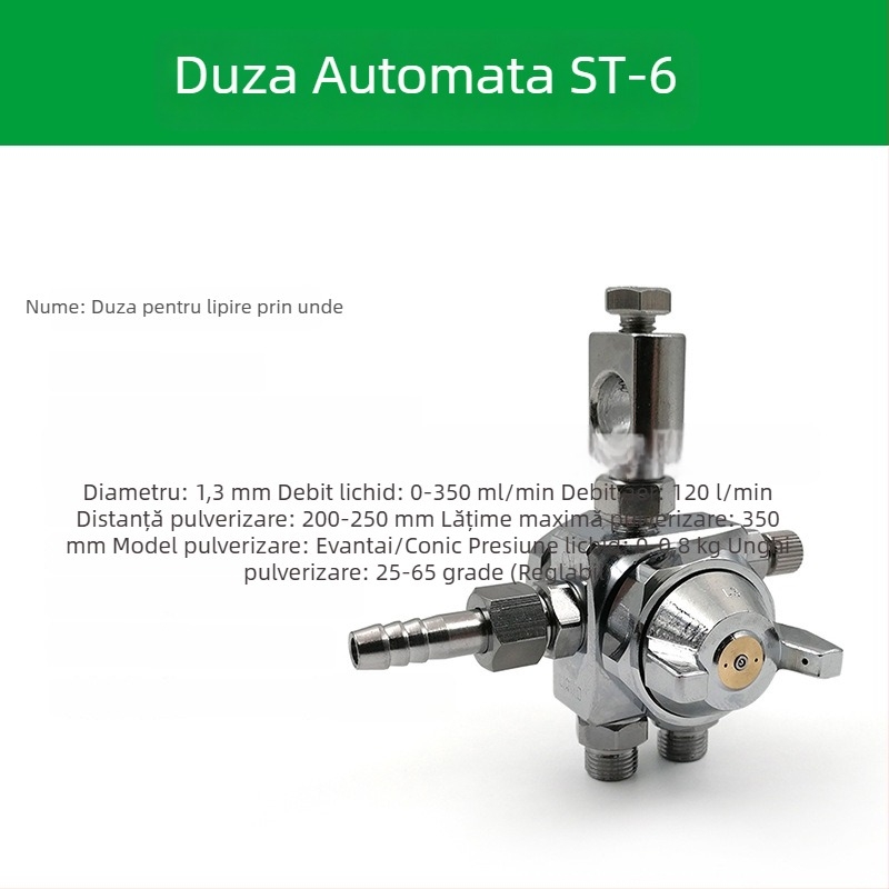 Duză ST-6 pentru pistol de pulverizare automat pentru vopsire; duză pneumatică ST-5 cu atomizare înaltă pentru mașină de blistere și lipire cu valuri