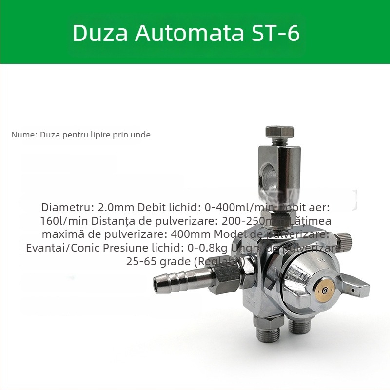 Duză ST-6 pentru pistol de pulverizare automat pentru vopsire; duză pneumatică ST-5 cu atomizare înaltă pentru mașină de blistere și lipire cu valuri