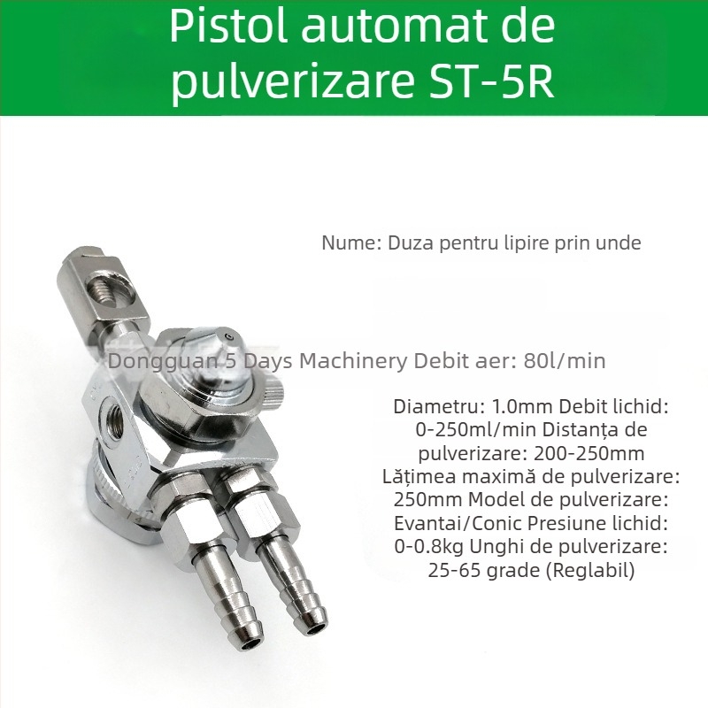 Duză ST-6 pentru pistol de pulverizare automat pentru vopsire; duză pneumatică ST-5 cu atomizare înaltă pentru mașină de blistere și lipire cu valuri