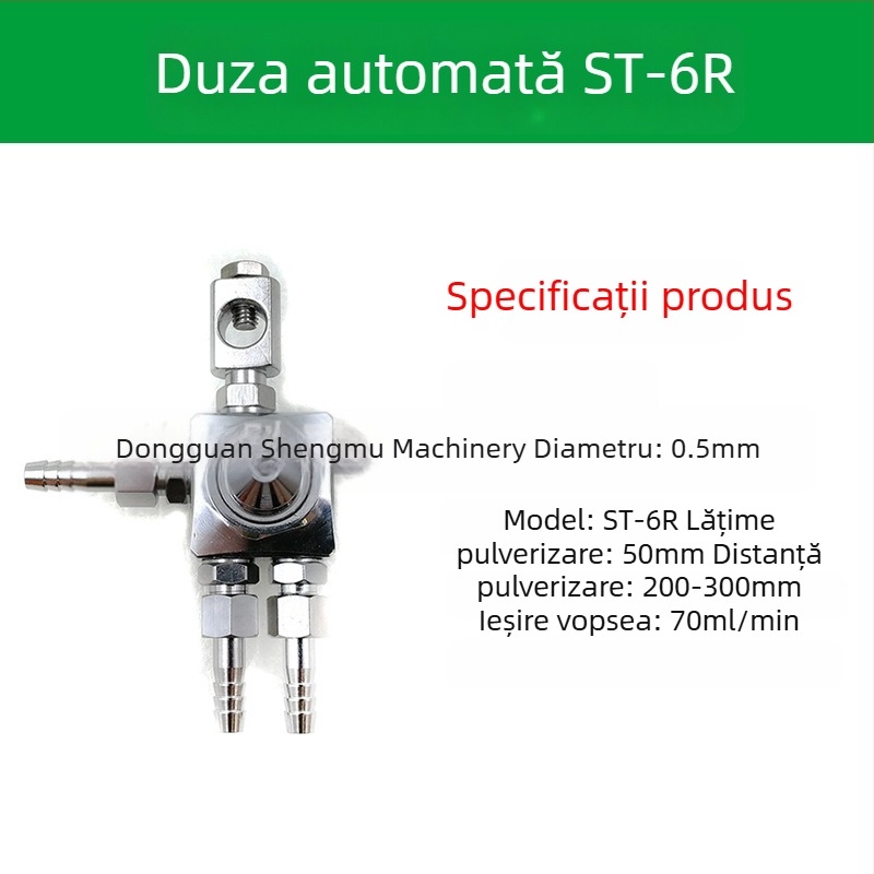 Duză ST-6 pentru pistol de pulverizare automat pentru vopsire; duză pneumatică ST-5 cu atomizare înaltă pentru mașină de blistere și lipire cu valuri