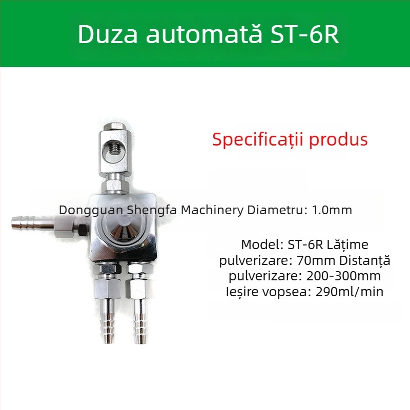 Duză ST-6 pentru pistol de pulverizare automat pentru vopsire; duză pneumatică ST-5 cu atomizare înaltă pentru mașină de blistere și lipire cu valuri