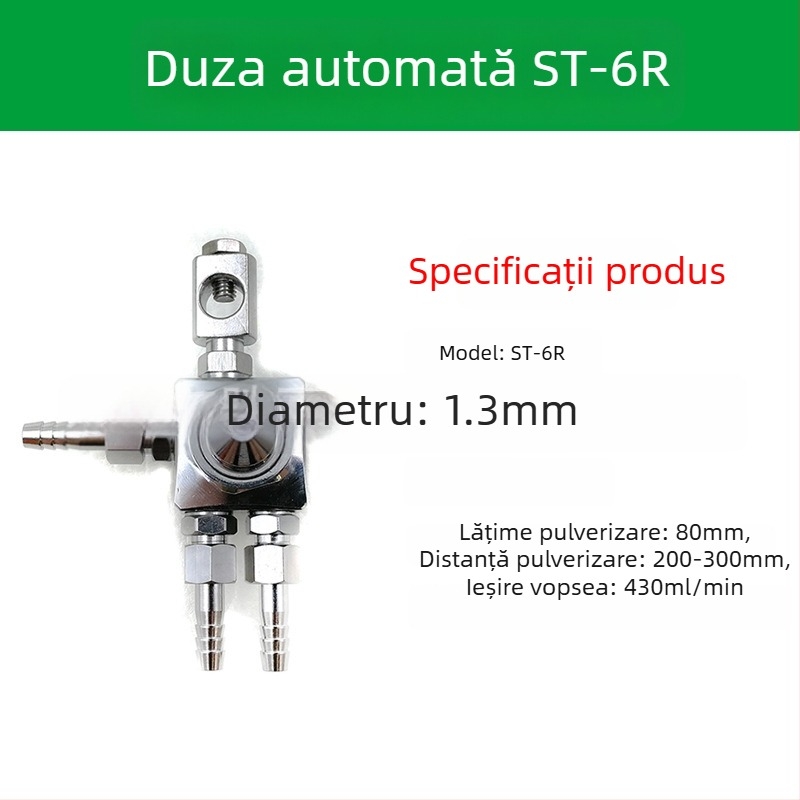 Duză ST-6 pentru pistol de pulverizare automat pentru vopsire; duză pneumatică ST-5 cu atomizare înaltă pentru mașină de blistere și lipire cu valuri