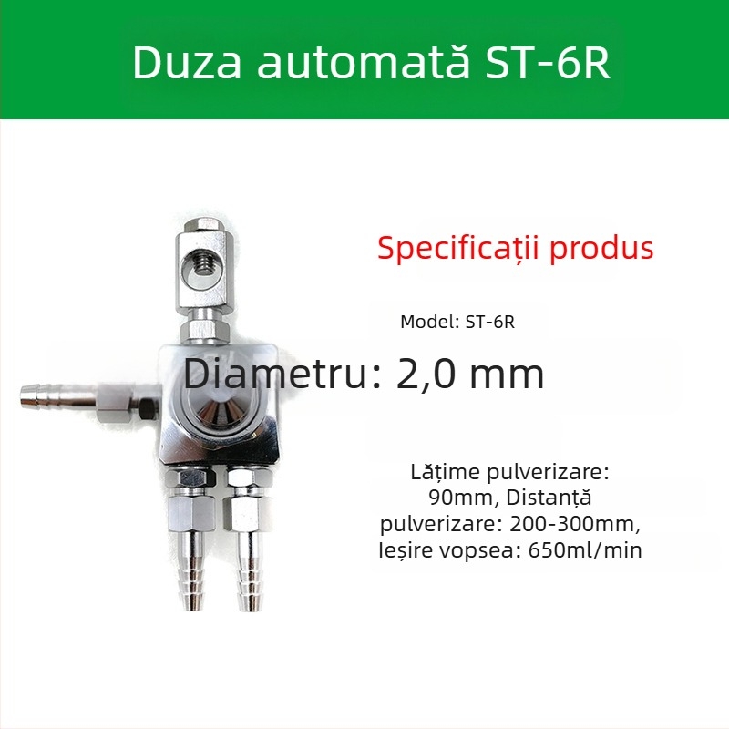 Duză ST-6 pentru pistol de pulverizare automat pentru vopsire; duză pneumatică ST-5 cu atomizare înaltă pentru mașină de blistere și lipire cu valuri