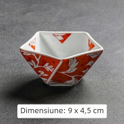 Farfurie ceramice pentru aperitive și bol de sos, bucătărie japoneză, bol mic în formă de stea, farfurie pentru dim sum, farfurie pentru caviar