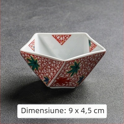 Farfurie ceramice pentru aperitive și bol de sos, bucătărie japoneză, bol mic în formă de stea, farfurie pentru dim sum, farfurie pentru caviar