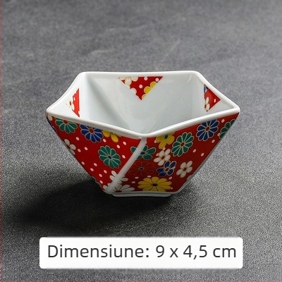 Farfurie ceramice pentru aperitive și bol de sos, bucătărie japoneză, bol mic în formă de stea, farfurie pentru dim sum, farfurie pentru caviar