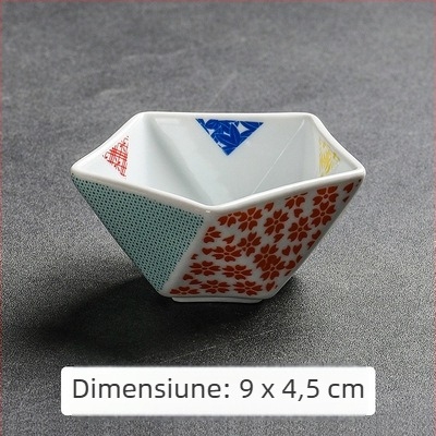 Farfurie ceramice pentru aperitive și bol de sos, bucătărie japoneză, bol mic în formă de stea, farfurie pentru dim sum, farfurie pentru caviar