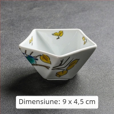 Farfurie ceramice pentru aperitive și bol de sos, bucătărie japoneză, bol mic în formă de stea, farfurie pentru dim sum, farfurie pentru caviar