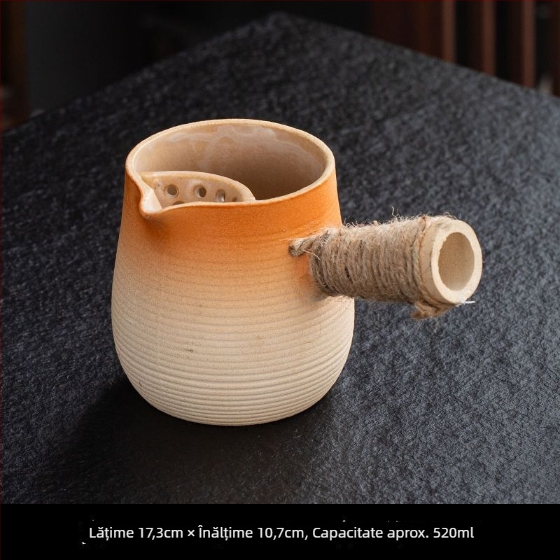 Set ceainic ceramic pentru ceai cu lapte, capacitate mare, pentru plită