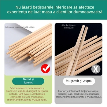 Bețișoare de unică folosință din bambus cu imprimare de logo de înaltă calitate, finisaj carbonizat, ambalate individual pentru restaurante de tip take-out, barbecue, tavernă și hot pot