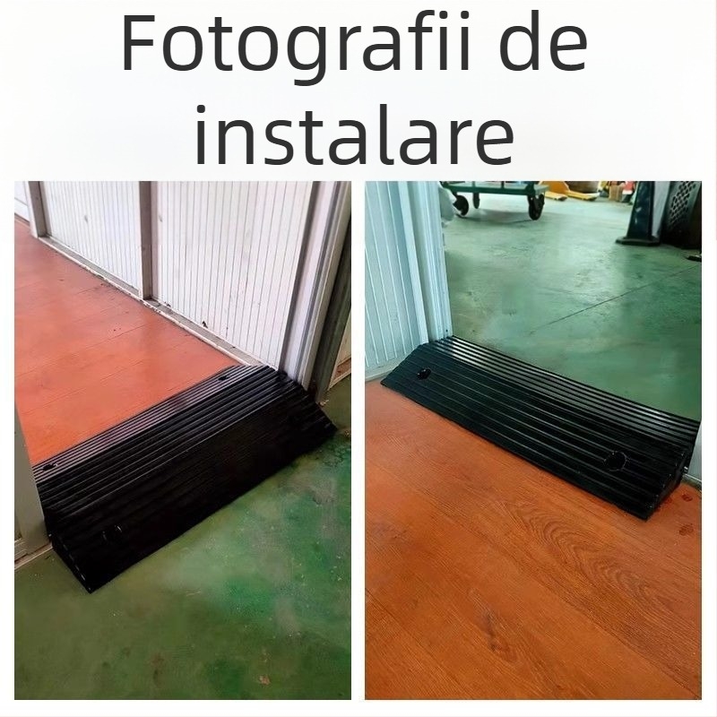 Prag de canal cablu tip pod, pantă dublă, protecție cabluri, rampă auto și limitator de viteză