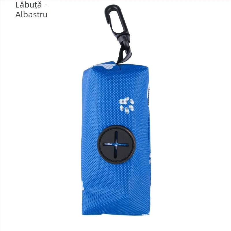 Dispenser pentru pungile de gunoi ale animalelor de companie și sac de depozitare din pânză pentru câini, organizator portabil de agățat