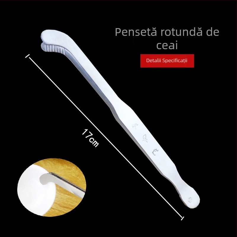 Clips pentru ceai din oțel inoxidabil 304, cu clește extins pentru prepararea ceaiului în aer liber și ceremonii de ceai