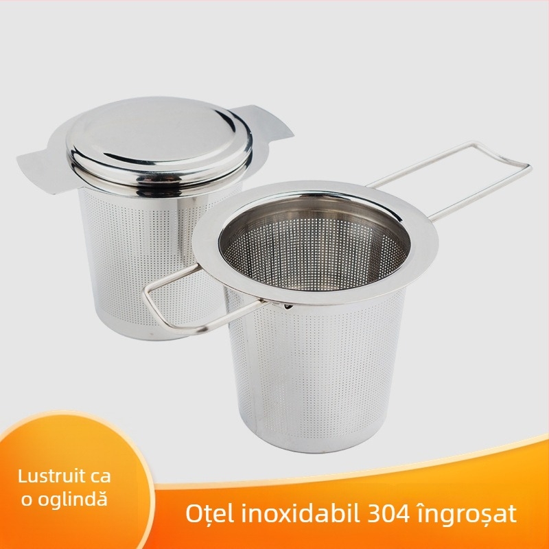 Filtru de ceai din oțel inoxidabil 304 – infuzor creativ pentru frunze de ceai, set Kung Fu ceai