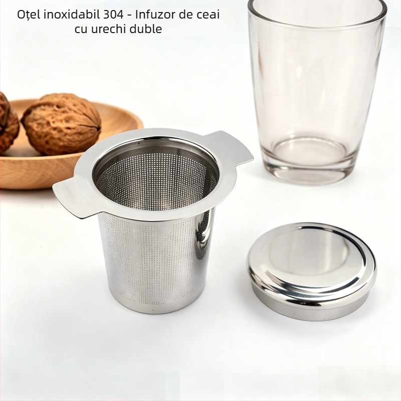 Filtru de ceai din oțel inoxidabil 304 – infuzor creativ pentru frunze de ceai, set Kung Fu ceai