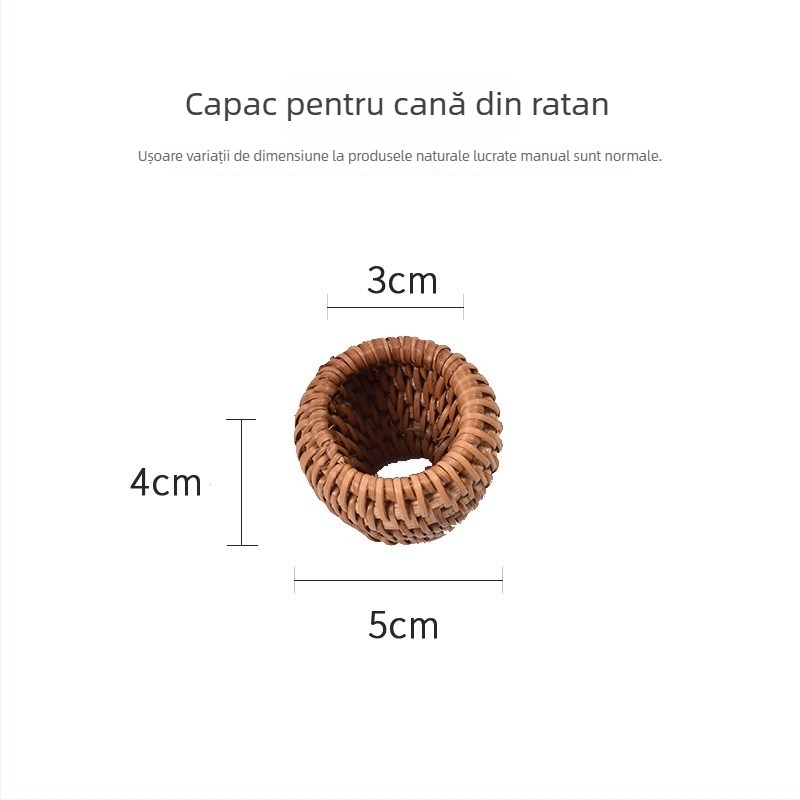 Drept pentru pix din ratan vietnamez de toamnă, set de ceai, clește din bambus pentru ceai și linguriță, set Pu'er de șase piese – accesorii pentru ceremonia ceaiului într-un tub de depozitare