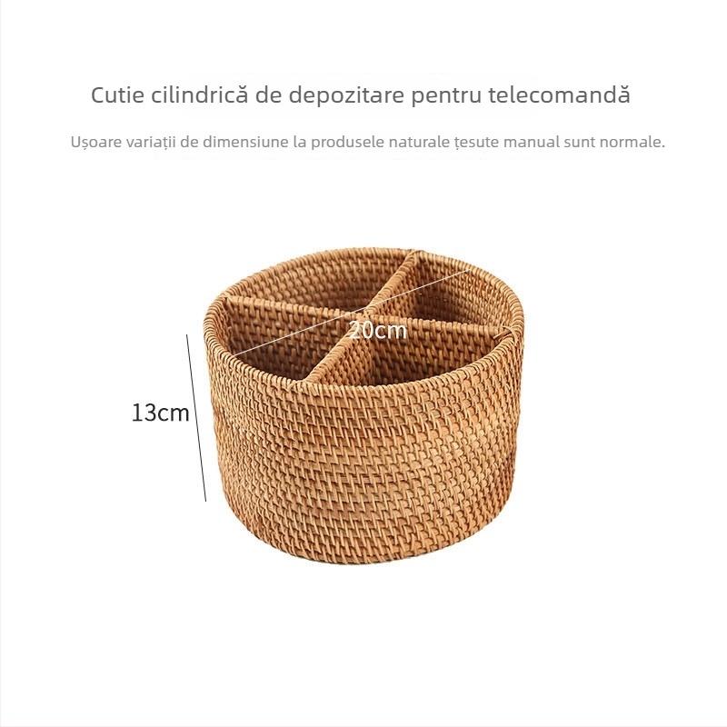Drept pentru pix din ratan vietnamez de toamnă, set de ceai, clește din bambus pentru ceai și linguriță, set Pu'er de șase piese – accesorii pentru ceremonia ceaiului într-un tub de depozitare