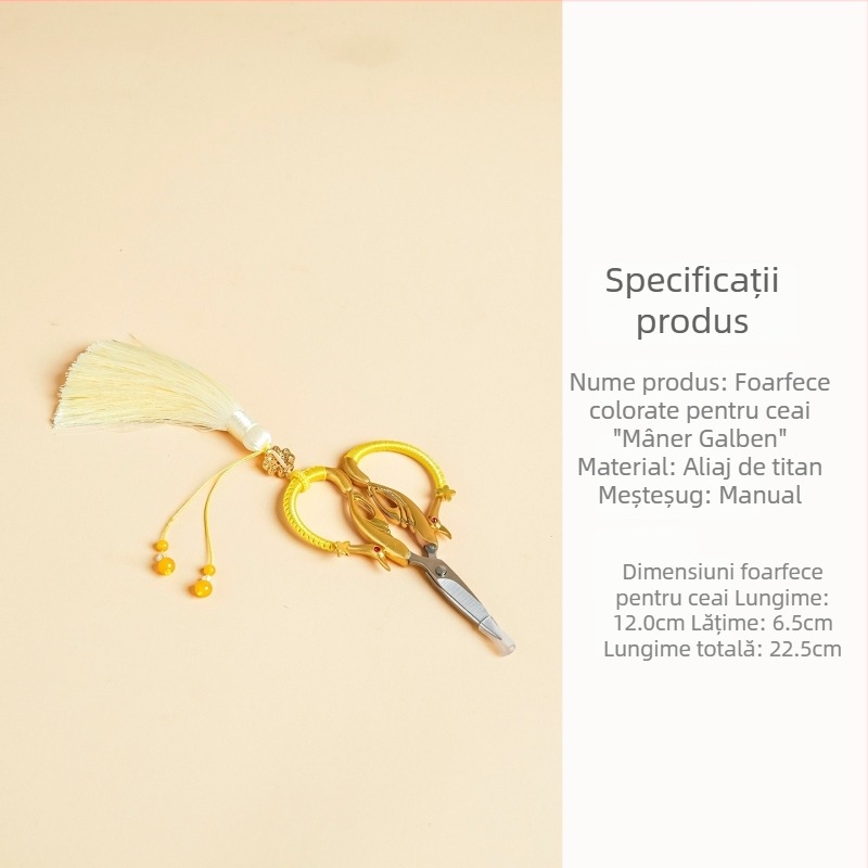 Foarfece pentru pliculețe de ceai, stil retro, accesorii elegante pentru ceremonia ceaiului în stil chinezesc